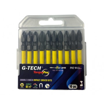 G-TECH 10-PC TORQUEPRO DBL IMPACT DRIVER BIT