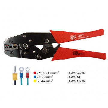 OPT HAND RATCHET CRIMPING TOOLS FOR INSULATED TERMINALS - LY-03C