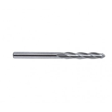 PRECISION HSS AIRCRAFT TAPER ROUTER, RIGHT HAND HELIX, RIGHT HAND CUT, BRIGHT FINISH (ATR41)